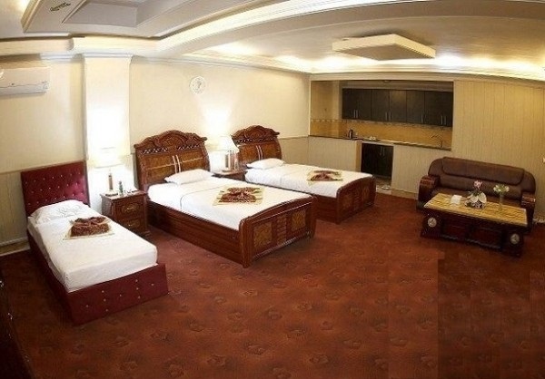 اتاق سه تخته هتل خورشید قم